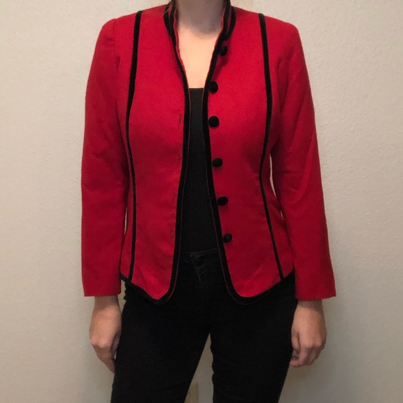 Vintage Katherine Kelly Rust Colored Silk 2 Piece Suit